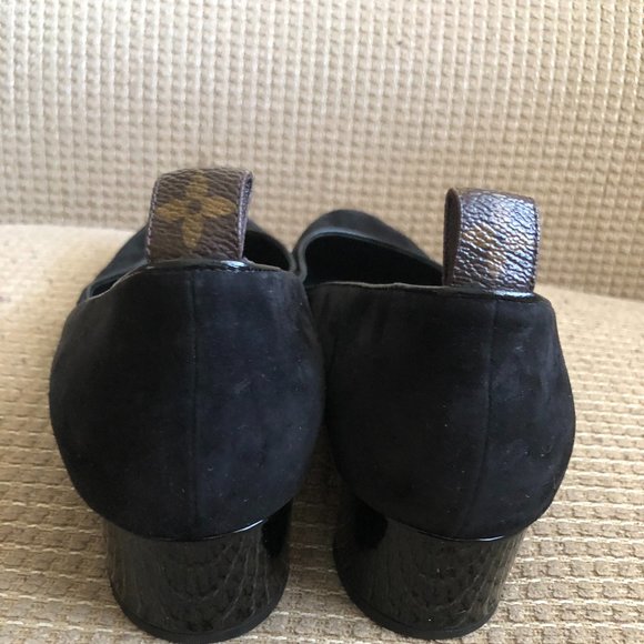 Louis Vuitton Uniformes Black Suede Revival Round - Picture 5 of 14